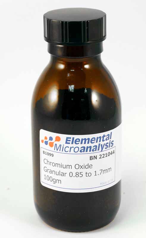 Chromium Oxide Granular 0.85 to 1.7mm 100g